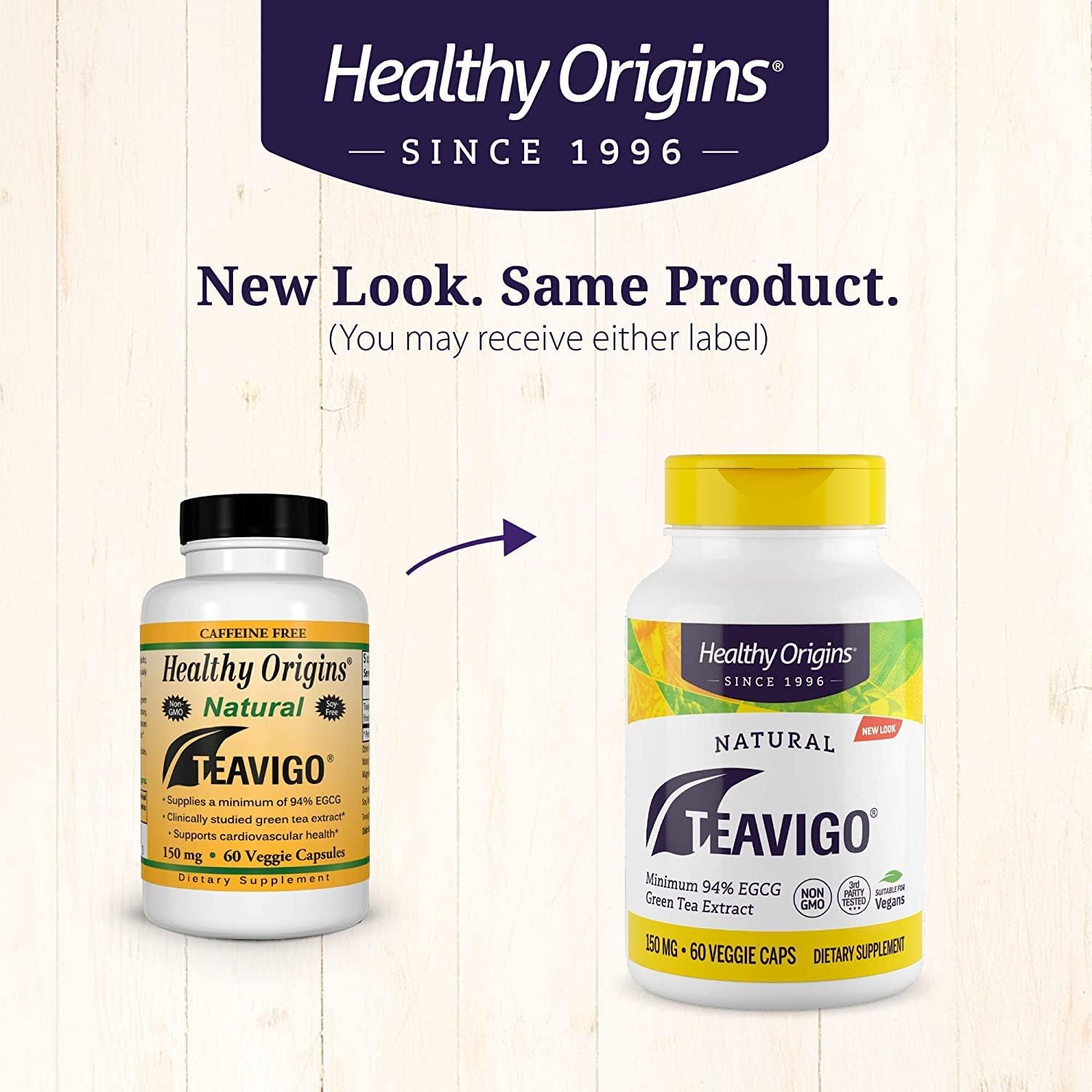 Healthy Origins TEAVIGO, Green Tea Extract, 94% EGCG, 150 mg - Green T