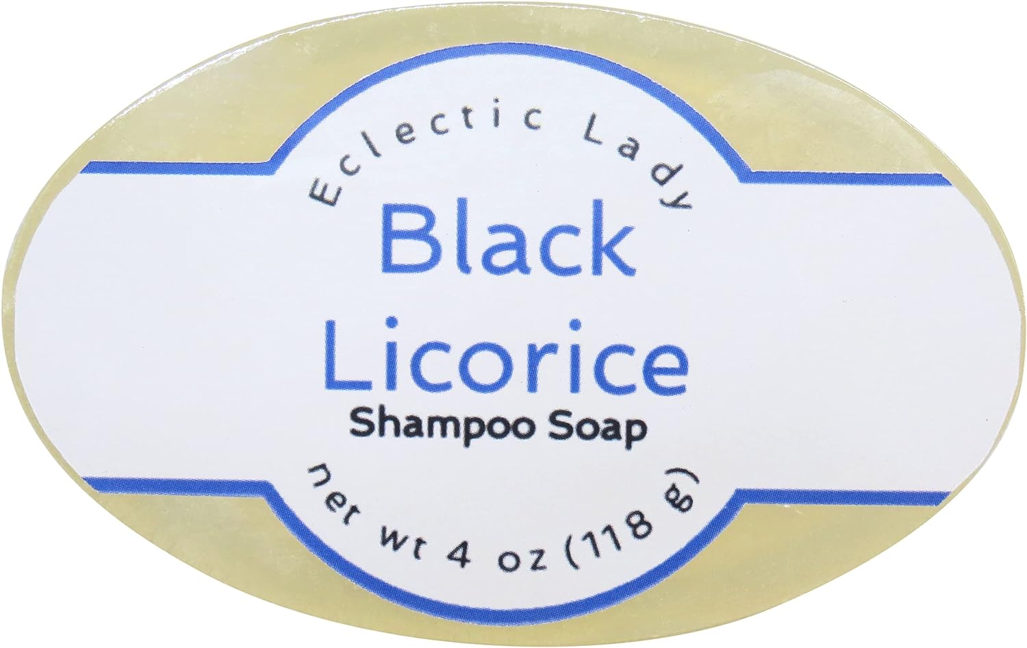 Eclectic Lady Black Licorice Shampoo Soap Bar with Pure Argan Oil, Silk Protein, Honey Protein and Extracts of Calendula ower, Aloe, Carrageenan, Sunower - 4  Bar