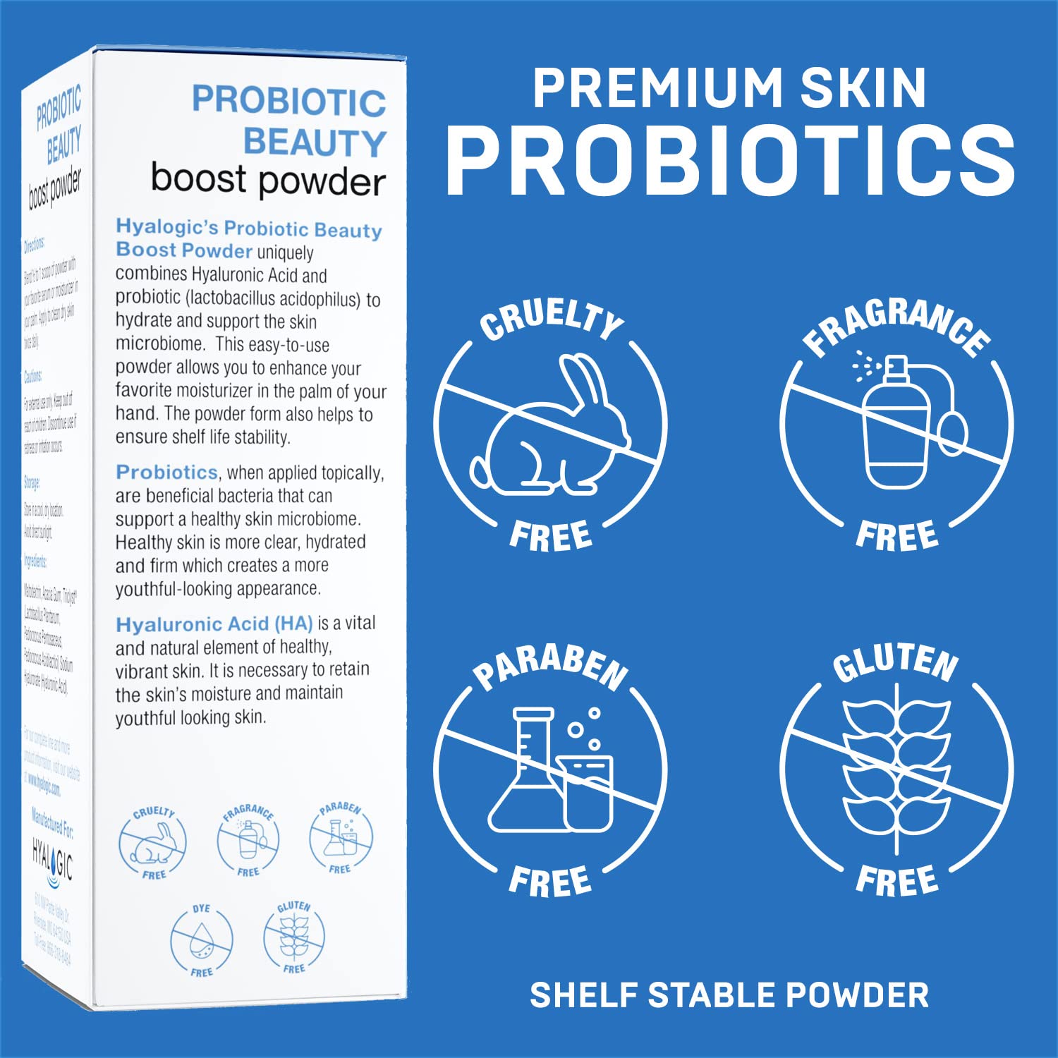 Hyalogic Probiotic Beauty Boost Powder 6g / 0.21oz - Premium