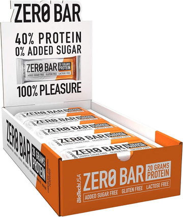 BioTechUSA Zero Bar Protein Snack - Low Sugar & Lactose-Free | Crispy 1 Kilo Grams