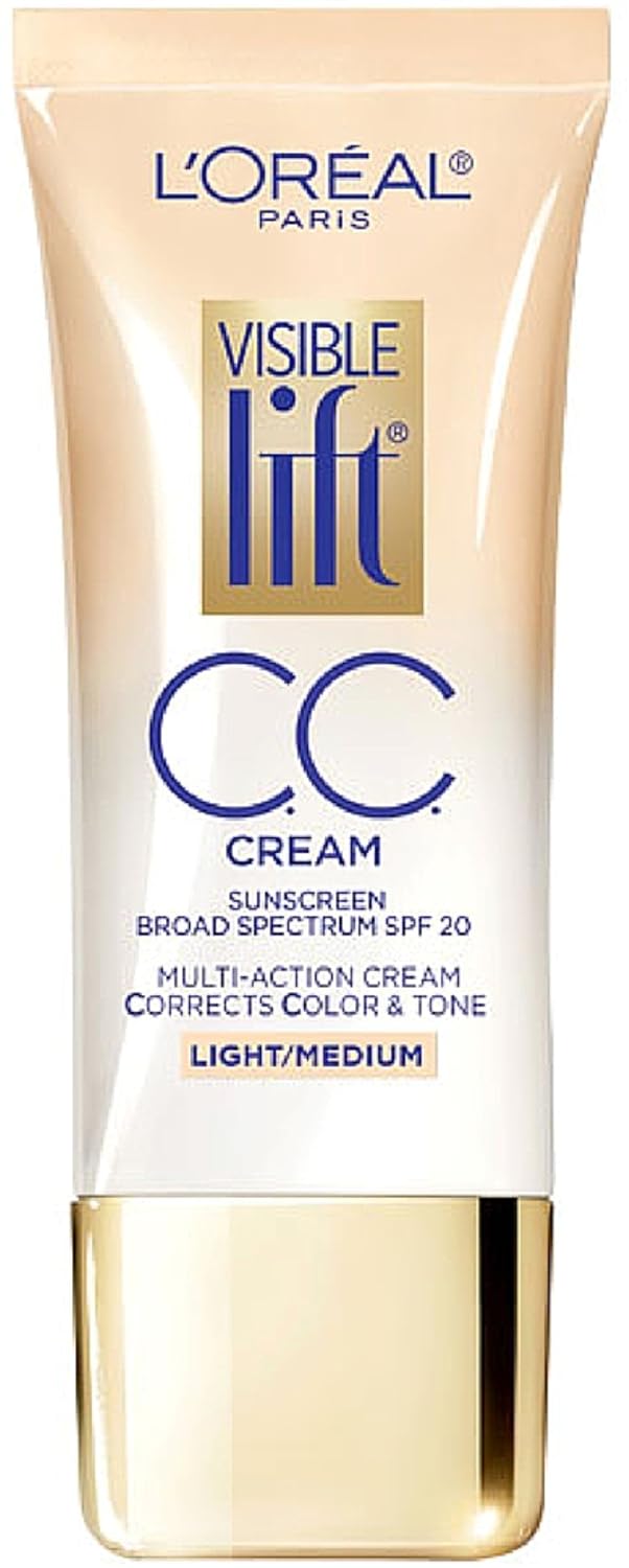 L'Oreal Paris Visible Lift CC Cream, Light/Medium 1 oz (Pack