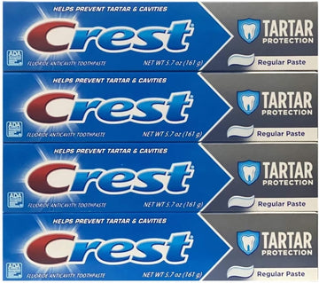 Crest Tartar Protection, Regular Paste, 5.7 s (Pack of 4)