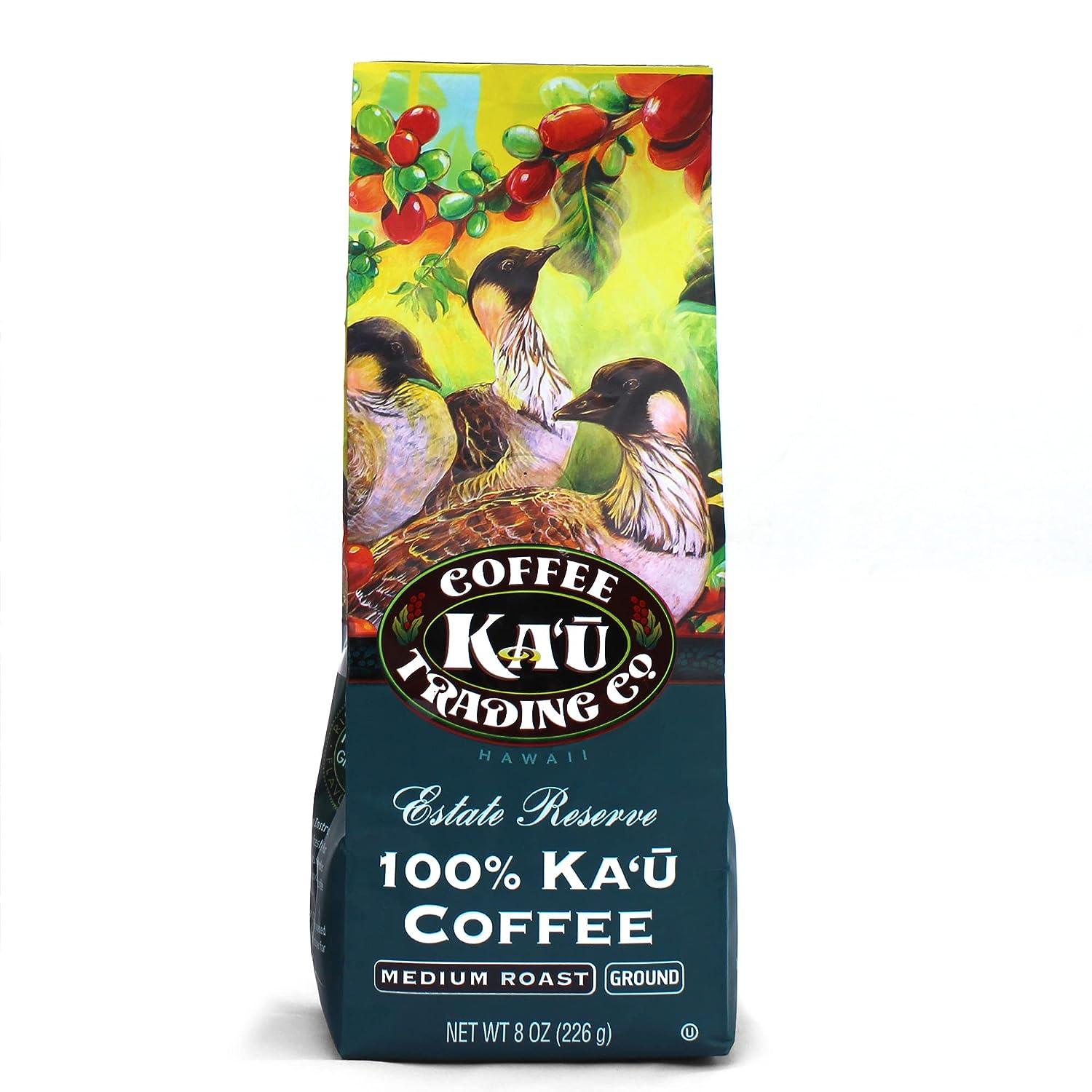 Estate Reserve Ground Ka'u Coffee, 100% Hawaiian Award Winning Coffee by Ka`u Coffee Mill (Medium Roast)