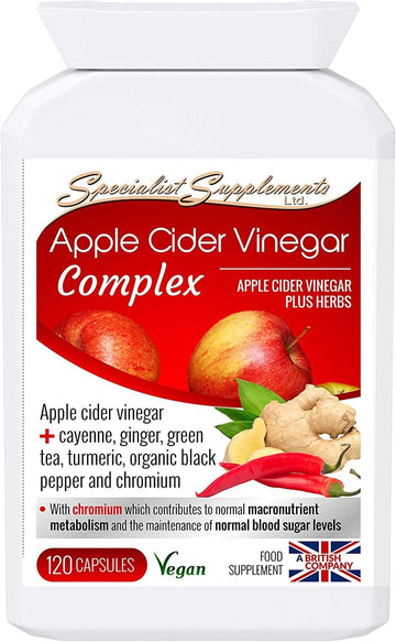 Specialist Supplements Apple Cider Vinegar Complex, 120 Capsules

90 Grams