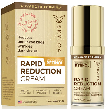 Skyloa Rapid Reduction Eye Cream - Advanced formula - anti aging Cream instant wrinkle remover for face under eye bags treatment instant results 20ML