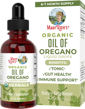 MaryRuth Organics, Oregano Oil Drops, 6 Month Supply, USDA Organic, He