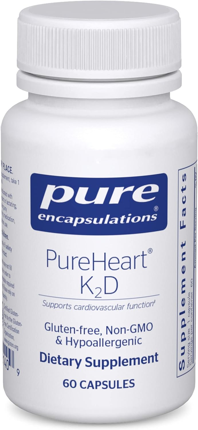 Pure Encapsulations Pureheart K2D | Hypoallergenic Supplement To Promo