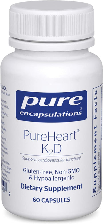 Pure Encapsulations Pureheart K2D | Hypoallergenic Supplement To Promo