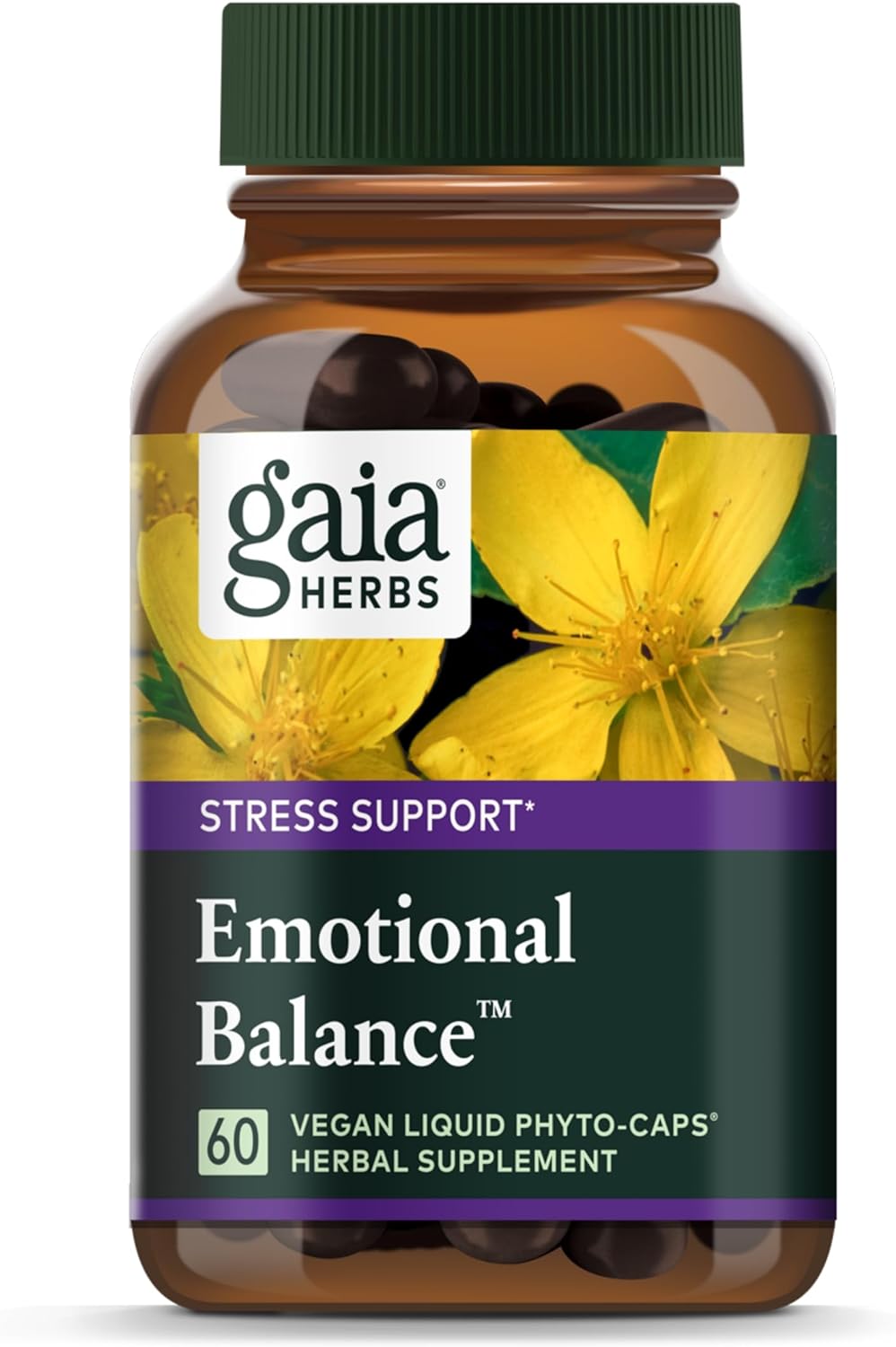 Gaia Herbs Emotional Balance - Stress Support Supplement To Help The B