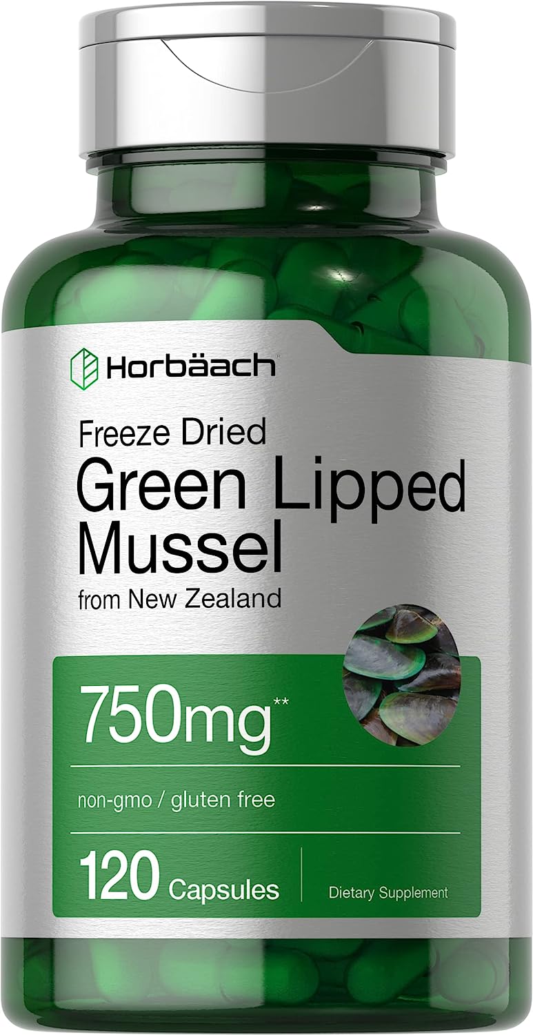 Green Lipped Mussel | 750 mg | 120 Capsules | from New Zealand | Premi