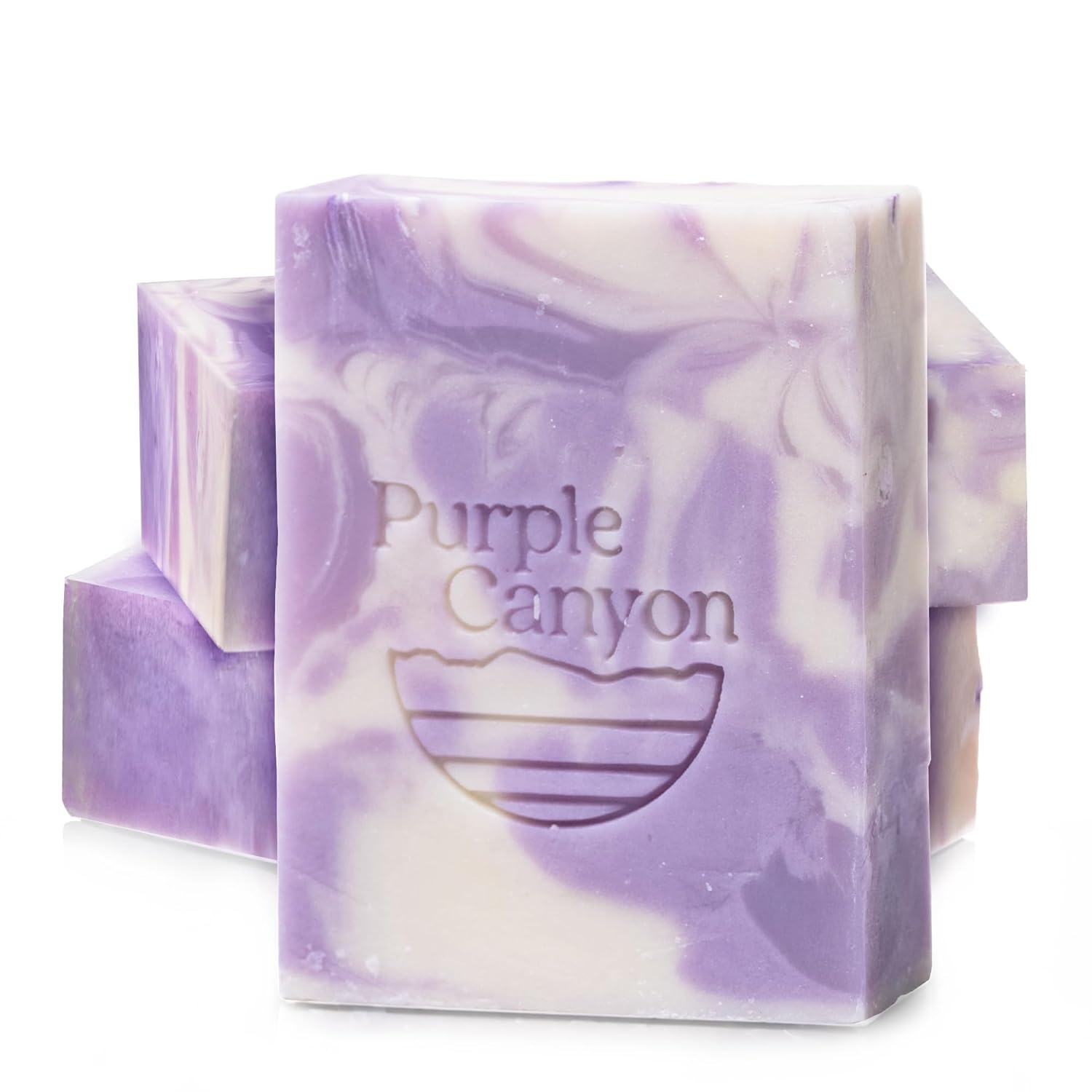 PURPLE CANYON 3 Pack of Handmade Soaps 4 s Each | Bar Soap with Lavender Essential Oil, Cocoa Butter, and Olive Oil | Perfect Moisturizing Skin Care Lavender Gift Set