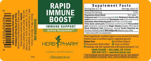 Herb Pharm Rapid Immune Boost Liquid Herbal Formula for Acti