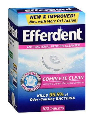 Efferdent Original Anti-Bacterial Denture Cleanser Tablets, 102 Count by Efferdent