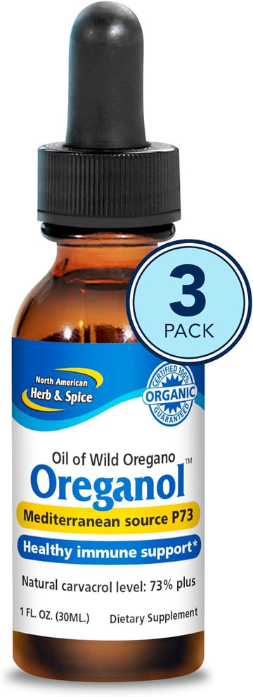 NORTH AMERICAN HERB & SPICE Oreganol P73-1 fl oz - 3 Pack - Immune Sup