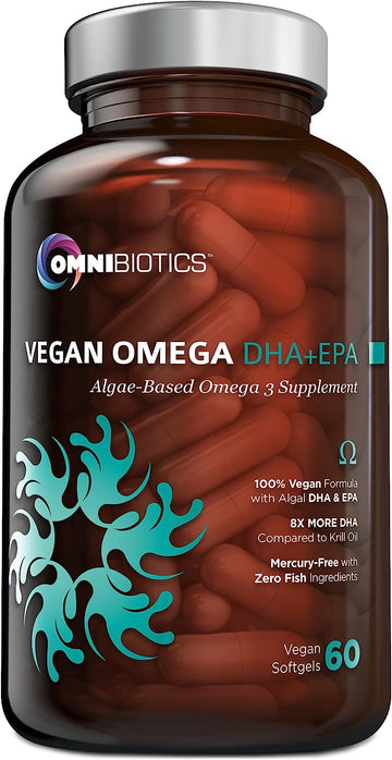 Vegan Omega DHA+EPA | MD-Certified Prenatal DHA with EPA | 8X More DHA Than Krill Oil! Fish-Free Omega Essential Fatty A