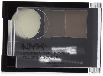 NYX Professional Makeup Eyebrow Cake Powder, Dark Brown/ Brown