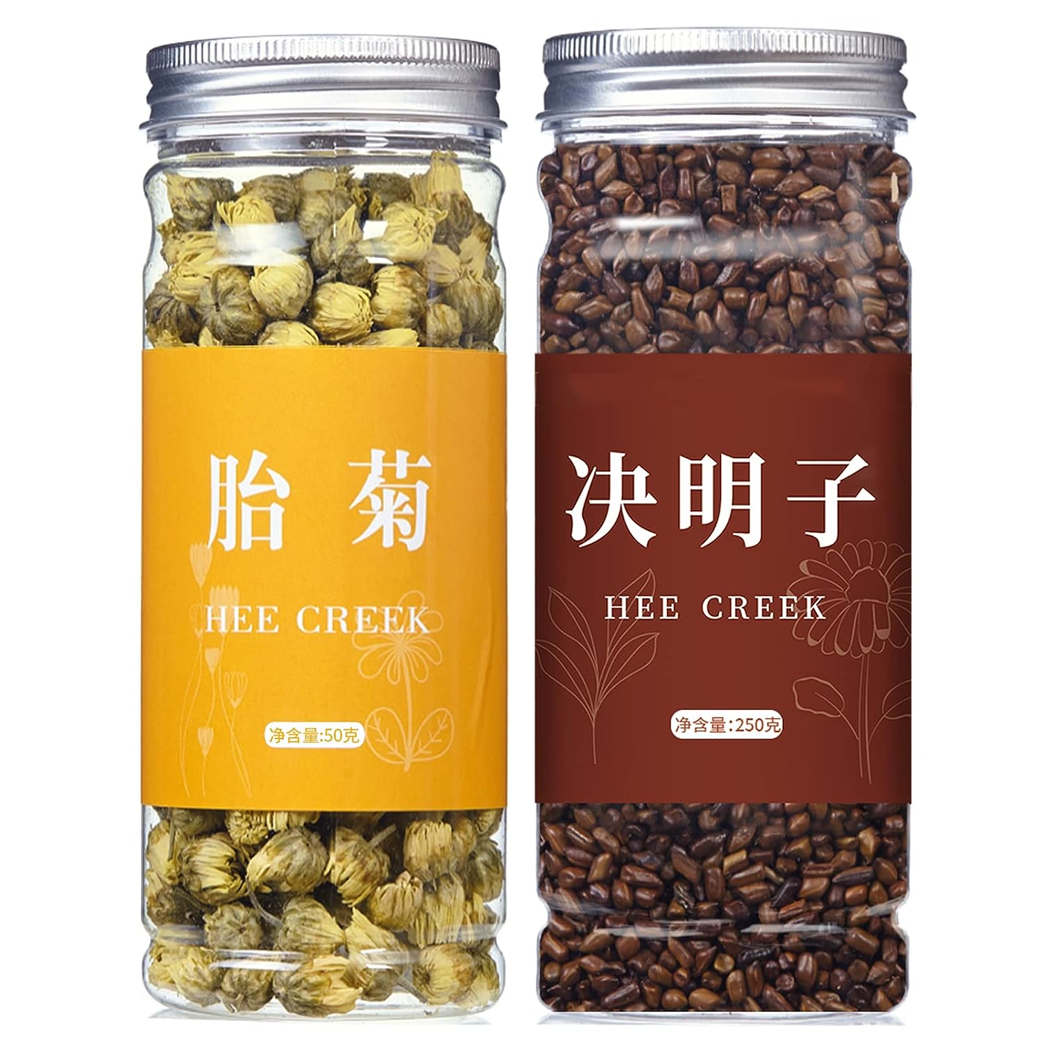 Hee Creek Chrysanthemum Cassia Seeds Tea Fetal Chrysanthemum Cassia Seeds Combination of Floral Tea, Set Herbal Tea, Combination Health Tea, Eyes Brighten Liver Cleanse Tea ??????