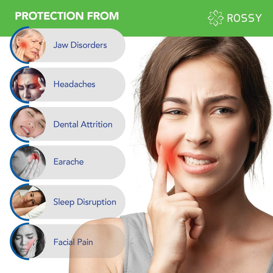 Rossy Mouth Guard for Clenching Teeth at night, Moldable Night Guards for Teeth Grinding 2 Sizes Pack of 4