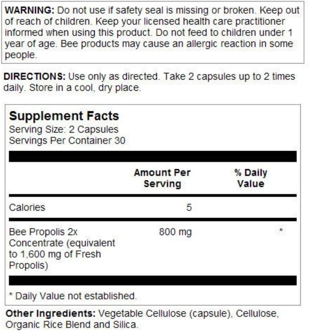 Honey Gardens Premier Bee Propolis, Capsule (Btl-Plastic) | 650mg 60ct