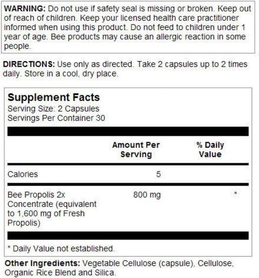 Honey Gardens Premier Bee Propolis, Capsule (Btl-Plastic) | 650mg 60ct