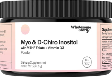 Inositol Supplement Powder With Mthf Folate + Vitamin D3 | Myo-Inosito
