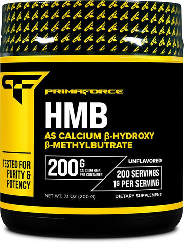 Primaforce HMB Supplement Powder (200g) (Unflavored) - Pure Calcium Be