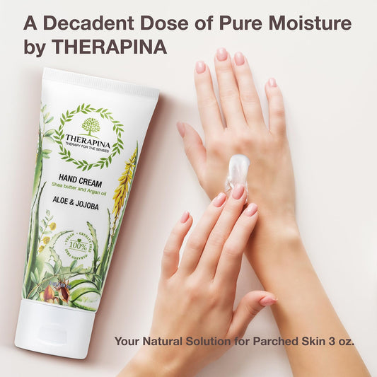 THERAPINA Aromatherapy Hand Cream for Dry Skin – Shea Butter
