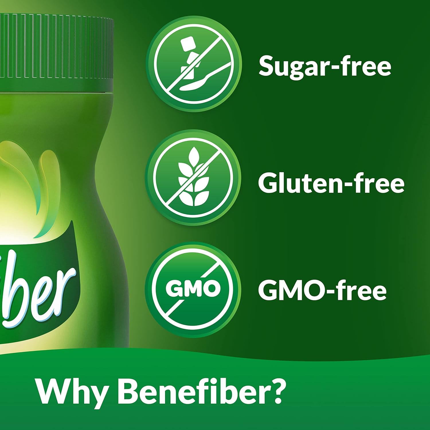 Benefiber Daily Prebiotic Fiber Supplement Powder for Digestive Health