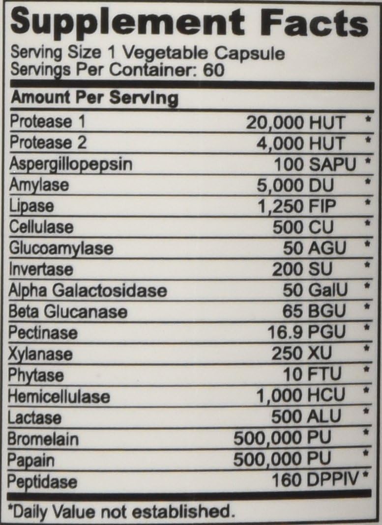 DrFormulas Digestive Enzymes for Bloating Relief, Gas, Lacto