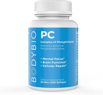 Bodybio Brain Supplement 60 Softgels - Phospholipid Complex For Health