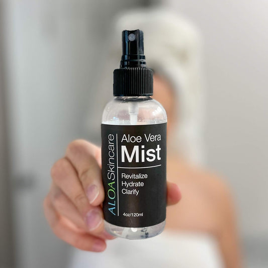 ALOA Skincare Aloe Mist, 4 Face Mist Spray, Organic Formula for Clear Skin