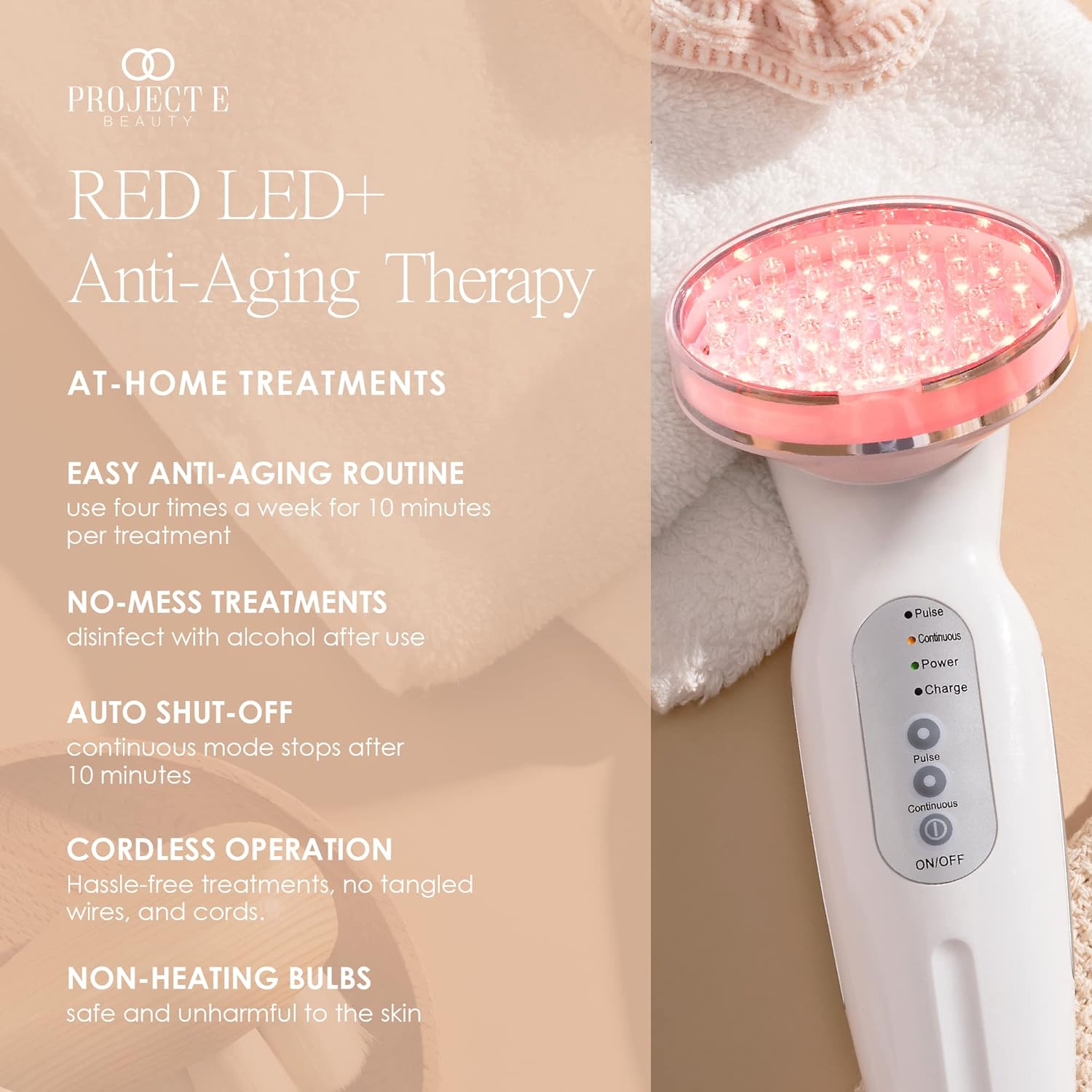 Esupli.com RED LED+ Anti-Aging Therapy by Project E Beauty | Collagen B