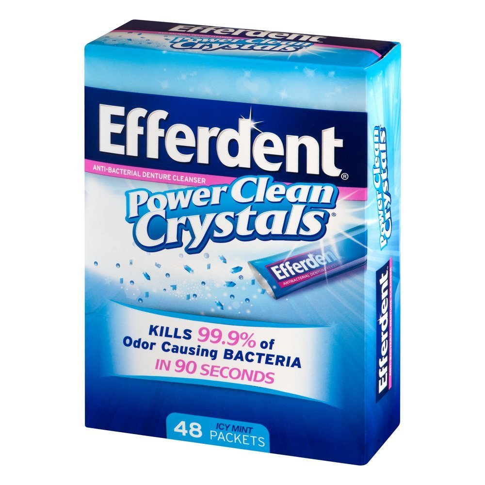 Efferdent Power Clean Crystals, 48 Count