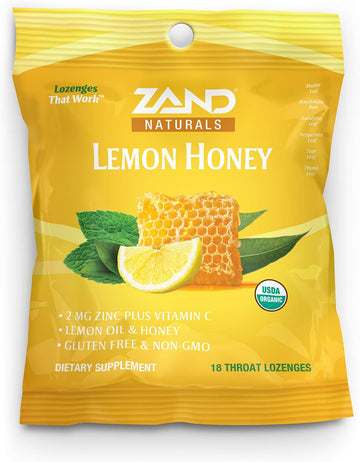 ZAND Immunity Organic Lemon Honey HerbaLozenge | Immune Supp