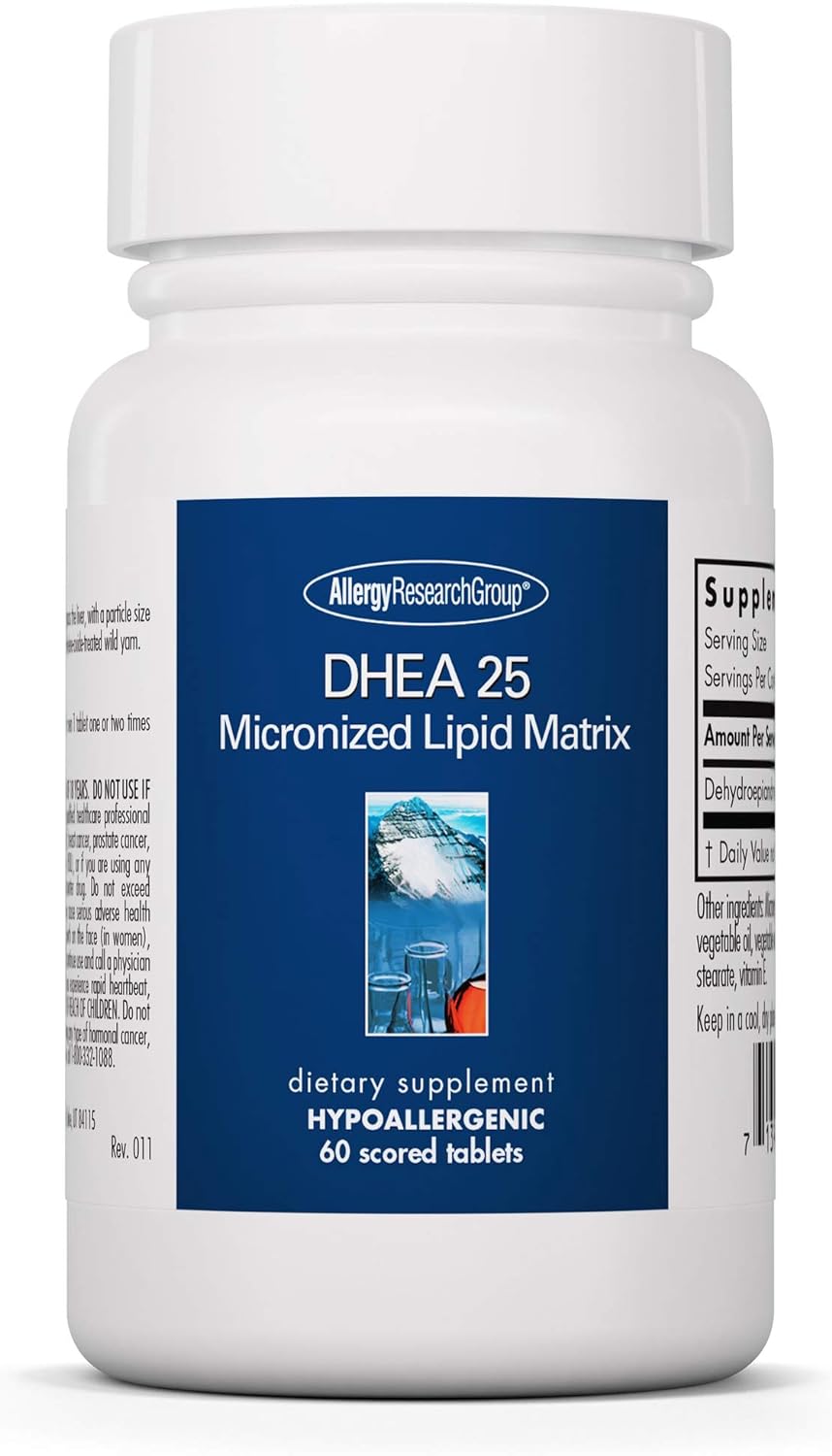 Allergy Research Group Dhea 25Mg Supplement - Hormone Support For Men