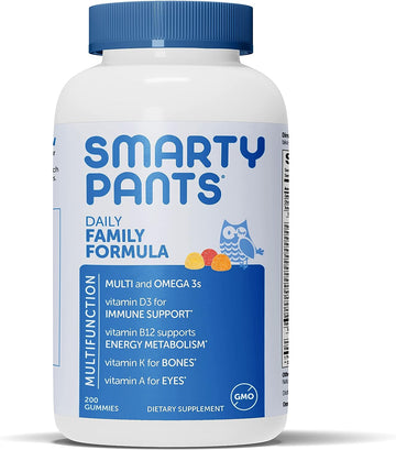 SmartyPants Daily Family Multivitamin Gummy: Vitamin C, Vitamin D3, &