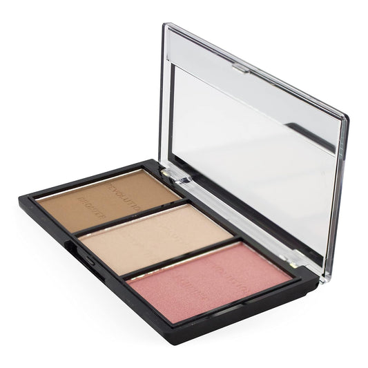 Makeup Revolution Ultra Sculpt & Contour Kit, Contour Palette, Define Your Features, Vegan & Cruelty Free, Ultra Light/Med C04, 3.6g
