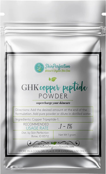 Skin Perfection 99% Pure GHK Blue Powder DIY Hair GHK-cu Tripeptide-1 Skincare 1 Gram jar