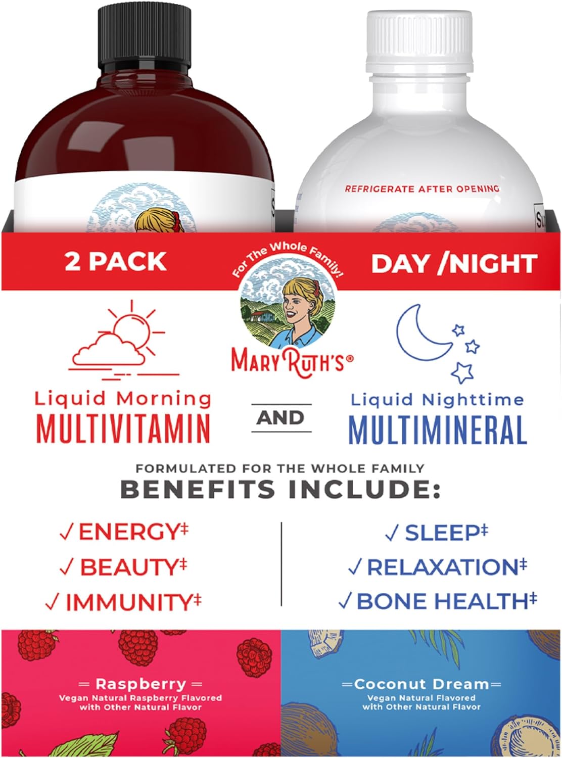 Liquid Morning Multivitamin & Liquid Nighttime Multimineral Bundle | V