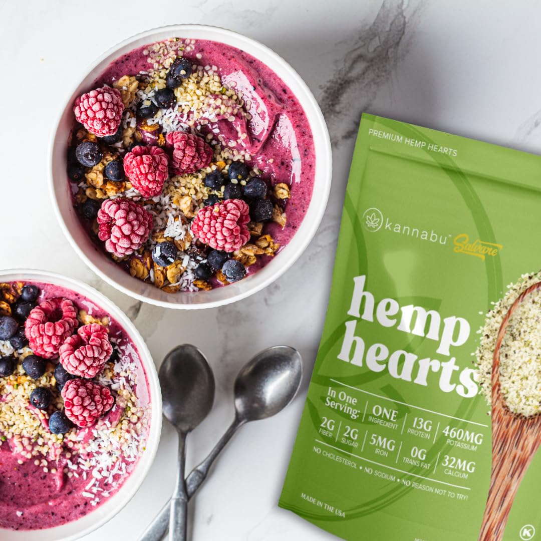  Kannabu Hemp Hearts | Mix in Protein Shake, Smoothie, Yogur