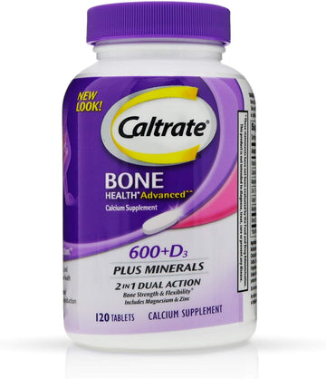 Caltrate Calcium & Vitamin D3 Supplement 600+D3 Plus Minerals Tablet, 