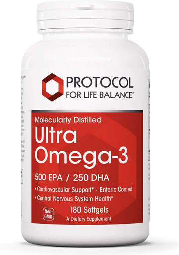 PROTOCOL FOR LIFE BALANCE - Ultra Omega-3 (500 EPA / 250 DHA) - 180 Softgels