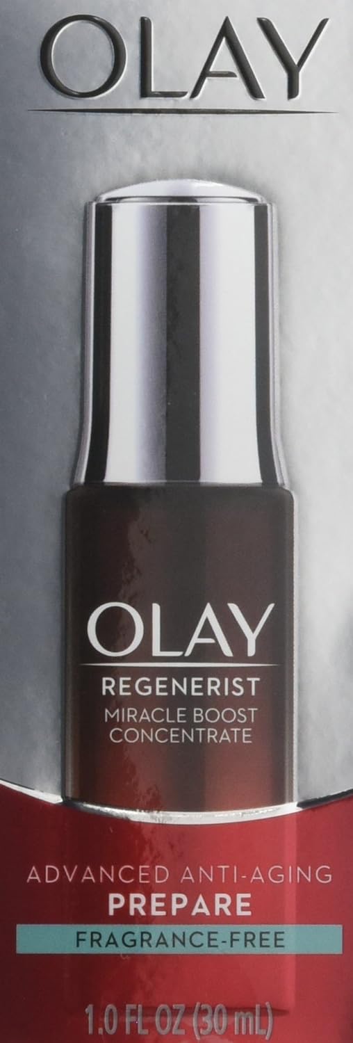 Face Serum by Olay Regenerist Miracle Boost Concentrate Advanced Anti-Aging Fragrance-Free, 1