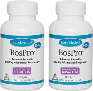 Euromedica BosPro - 60 Softgels, Pack of 2 - Extra Strength Boswellia