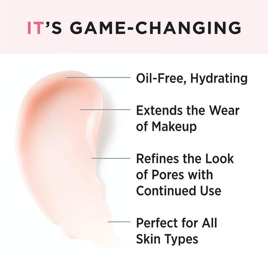 IT Cosmetics Your Skin But Better Makeup Primer+ - Extends Makeup Wear, Hydrates Skin, Refines the Look of Pores - With Glycerin, Bark Extract & Ginger Root Extract - Oil-Free Formula - 1