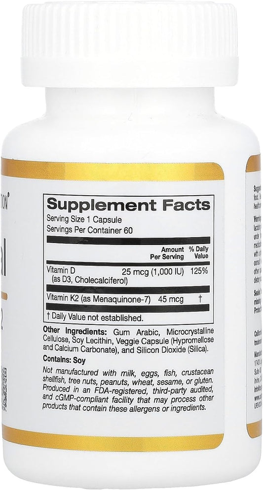 Liposomal Vitamin K2 + D3, Featuring Dry Liposome Delivery Method By A
