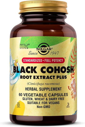 Solgar Standardized Full Potency Black Cohosh Root Extract Vegetable C