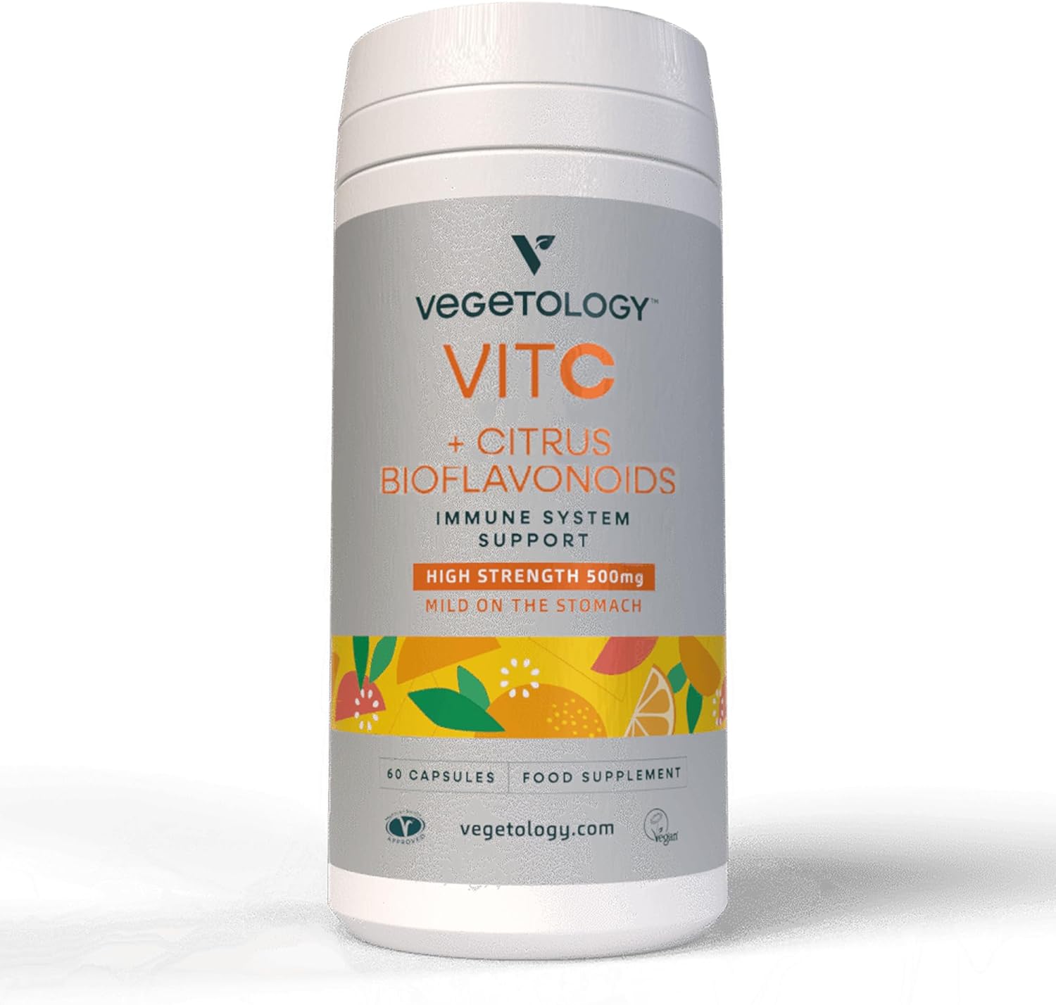 VEGETOLOGY Vegan Vitamin C Supplements ? VIT C + Citrus Bioflavonoids