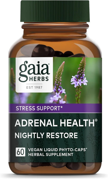 Gaia Herbs Adrenal Health Nightly Restore - Herbal Supplemen