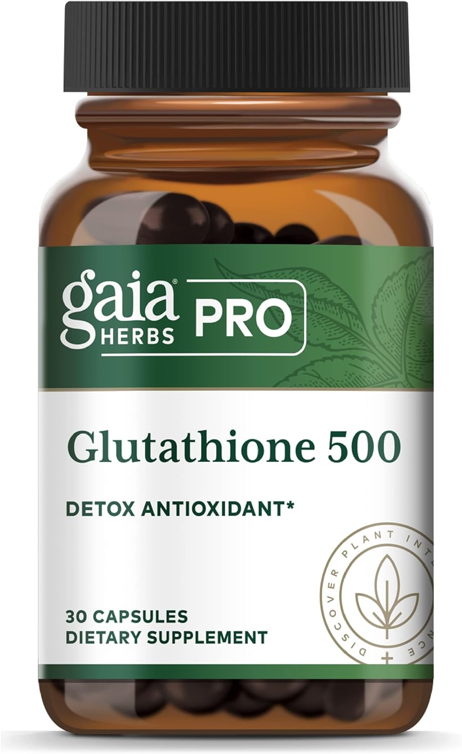 Gaia PRO Glutathione 500 - Herbal Supplement for Antioxidant Activity